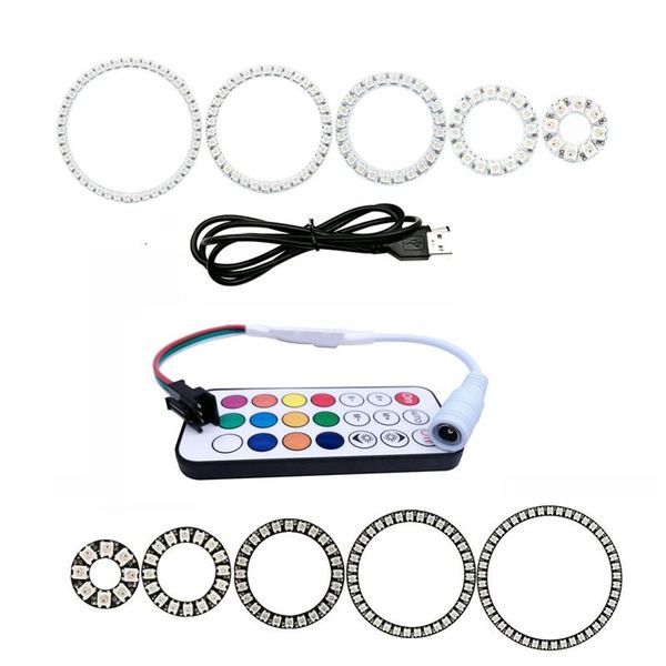 modules dc5v led 8/16/24/35/45leds ring kit ws2812b individually addressable lamp beads 21key dc controller
modules dc5v led 8/16/24/35/45leds ring kit ws2812b individually addressable lamp beads 21key dc controller