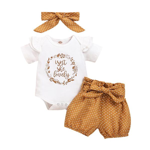 clothing sets 2021 born baby girls clothes ruffles letter print romper+dot shorts outfits kids summer casual dot set 0-24m, White
clothing sets 2021 born baby girls clothes ruffles letter print romper+dot shorts outfits kids summer casual dot set 0-24m, White