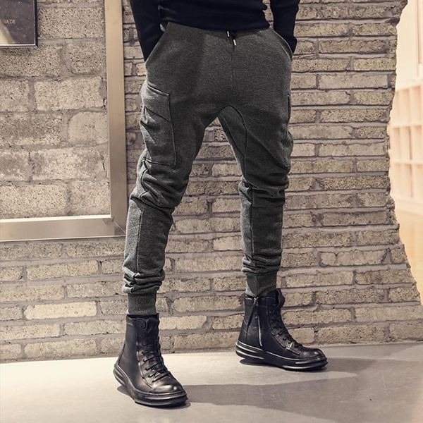 men's pants spring thread closure overalls pocket casual sportswear black k7016
men's pants spring thread closure overalls pocket casual sportswear black k7016