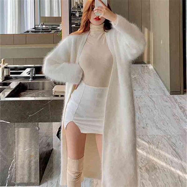 autumn woman sweaters cardigan loose soft coat women's sweater long llength mink cashmere clothes jns022 210812, White
autumn woman sweaters cardigan loose soft coat women's sweater long llength mink cashmere clothes jns022 210812, White