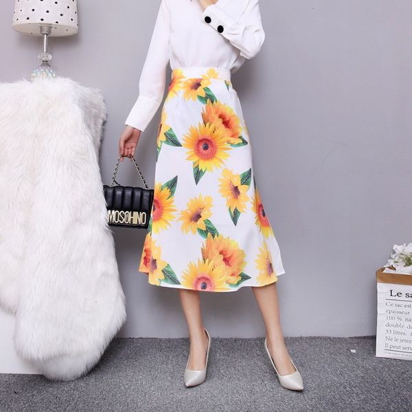 2021 summer autumn print women's skirt mid-calf length elastic waist elegant casual a line midi skirts women cb80, Black
2021 summer autumn print women's skirt mid-calf length elastic waist elegant casual a line midi skirts women cb80, Black