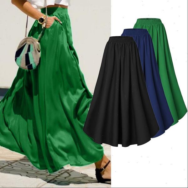 womens skirts 2021 zanzea elegant lady solid long skirt big swing faldas loose pockets maxi skirt plus size jupe femme, Black
womens skirts 2021 zanzea elegant lady solid long skirt big swing faldas loose pockets maxi skirt plus size jupe femme, Black
