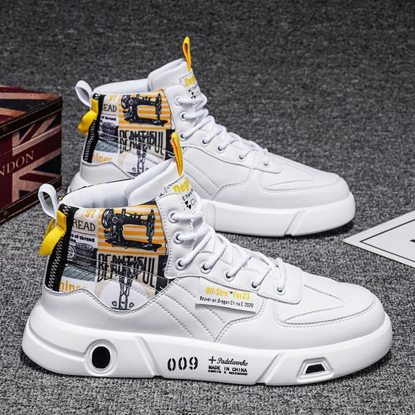 New Mens Skateboarding Shoes Male Breathable Shoes High-top Comfortable Sports Outdoor Non-slip Sneakers Chaussure Homme Af, Black;white
New Mens Skateboarding Shoes Male Breathable Shoes High-top Comfortable Sports Outdoor Non-slip Sneakers Chaussure Homme Af, Black;white