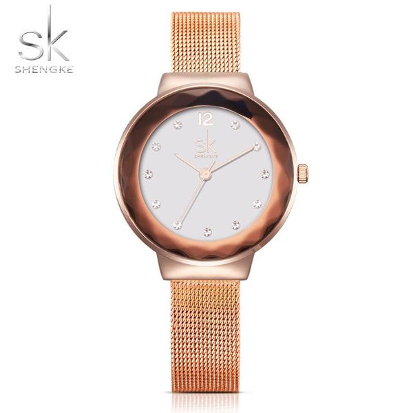 wristwatches shengke luxury women watches rose golden watch mesh belt dress clock shell dial quartz bracelet wristwatch sk, Slivery;brown
wristwatches shengke luxury women watches rose golden watch mesh belt dress clock shell dial quartz bracelet wristwatch sk, Slivery;brown