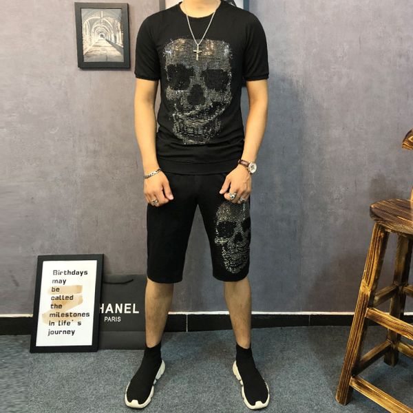 men's tracksuits summer sports diamond man t-shirt 2 men's shorts combined ke6w, Gray
men's tracksuits summer sports diamond man t-shirt 2 men's shorts combined ke6w, Gray
