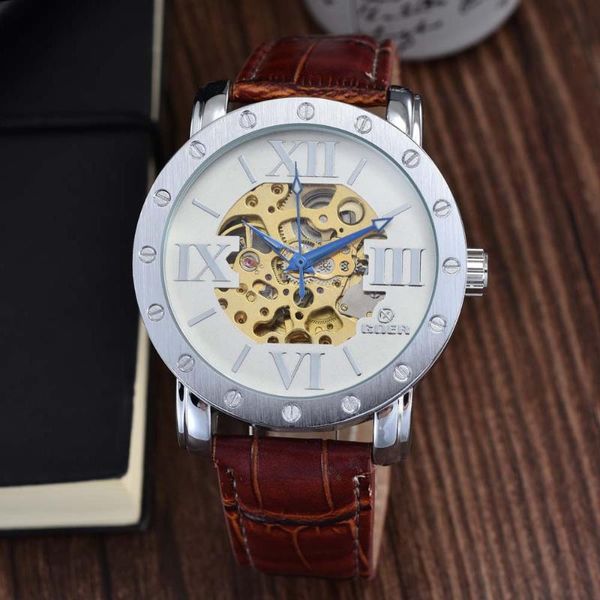 wristwatches 2021 goer men watches fashion skeleton automatic mechanical sports pu leather zegarek meski, Slivery;brown
wristwatches 2021 goer men watches fashion skeleton automatic mechanical sports pu leather zegarek meski, Slivery;brown