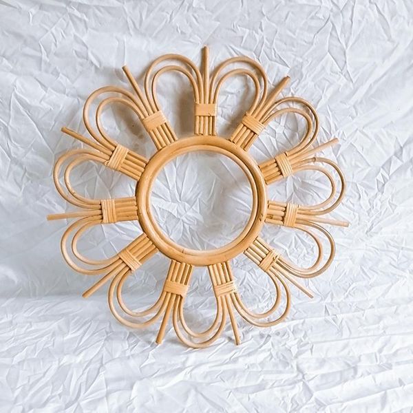 mirrors rattan mirror frame nordic style crafts flower creative po hanging wall living room bedroom decoration
mirrors rattan mirror frame nordic style crafts flower creative po hanging wall living room bedroom decoration