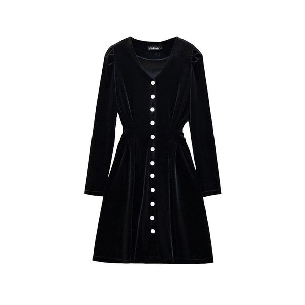 casual dresses elegant black dress vestido festa women clothes plus size v-neck ukraine autumn mini robes, Black;gray
casual dresses elegant black dress vestido festa women clothes plus size v-neck ukraine autumn mini robes, Black;gray
