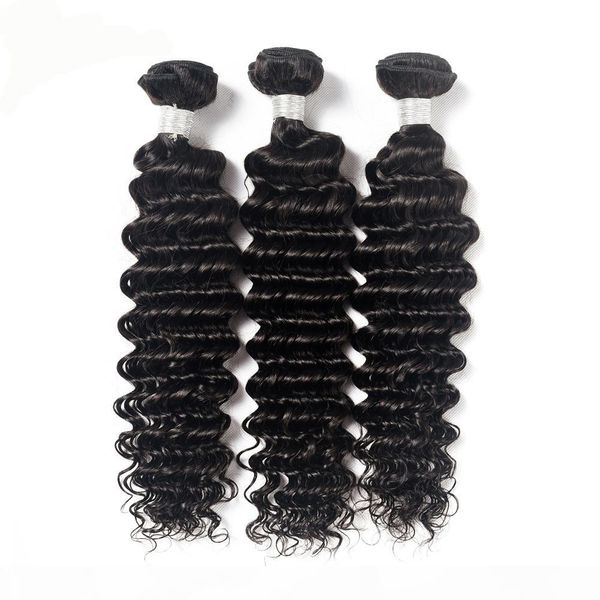 unprocessed brazilian human remy virgin hair deep wave hair weaves hair extensions natural color 100g bundle double wefts 3bundles lot, Black
unprocessed brazilian human remy virgin hair deep wave hair weaves hair extensions natural color 100g bundle double wefts 3bundles lot, Black