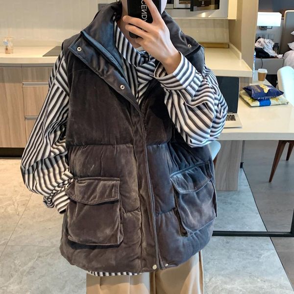 men's vests men fashion pleuche sleeveless waistcoat muti-pockets stand collor cotton vest autumn winter warm coat plus size 5xl for ma, Black;white
men's vests men fashion pleuche sleeveless waistcoat muti-pockets stand collor cotton vest autumn winter warm coat plus size 5xl for ma, Black;white