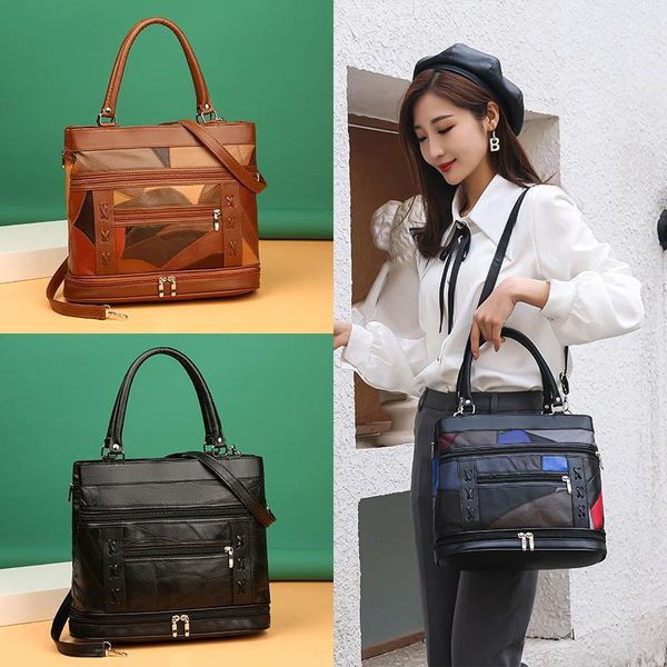 evening bags big patchwork handbags for women casual tote designer soft leather shoulder bag retro lady contrast crossbody messenger
evening bags big patchwork handbags for women casual tote designer soft leather shoulder bag retro lady contrast crossbody messenger