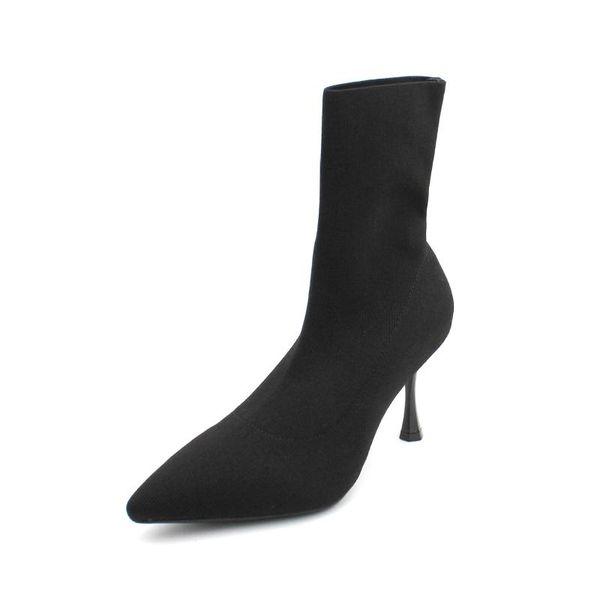 boots 2021 autumn and winter sock stiletto high-heeled pointed mid-tube plus fleece socks, Black
boots 2021 autumn and winter sock stiletto high-heeled pointed mid-tube plus fleece socks, Black