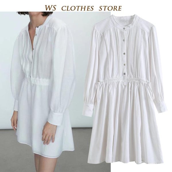 casual dresses md 2021 fashion simple white long sleeve front button fitted cotton mini dress female england sweet a-line mujer, Black;gray
casual dresses md 2021 fashion simple white long sleeve front button fitted cotton mini dress female england sweet a-line mujer, Black;gray