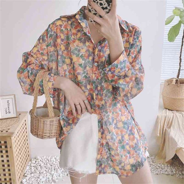 women's blouses & shirts summer new florals niche holiday sunscreen chic print lazy style oversize loose-fitting long slee, White
women's blouses & shirts summer new florals niche holiday sunscreen chic print lazy style oversize loose-fitting long slee, White