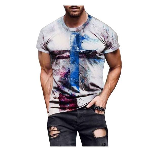 men's t-shirts fashion cross printed t shirts for male casual short sleeve slim o neck pullover mens oversized tee shirt streetwear, White;black
men's t-shirts fashion cross printed t shirts for male casual short sleeve slim o neck pullover mens oversized tee shirt streetwear, White;black