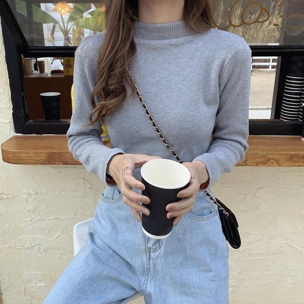 lucyever minimalist slim turtleneck knitted sweater womens 2021 winter basic plush warm bottoming pullovers woman casual, White;black
lucyever minimalist slim turtleneck knitted sweater womens 2021 winter basic plush warm bottoming pullovers woman casual, White;black