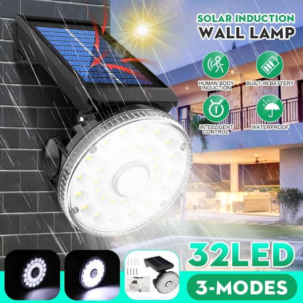 3 modes 32 led waterproof ip67 super bright solar sensor light wall lamp for garden yard outdoor
3 modes 32 led waterproof ip67 super bright solar sensor light wall lamp for garden yard outdoor