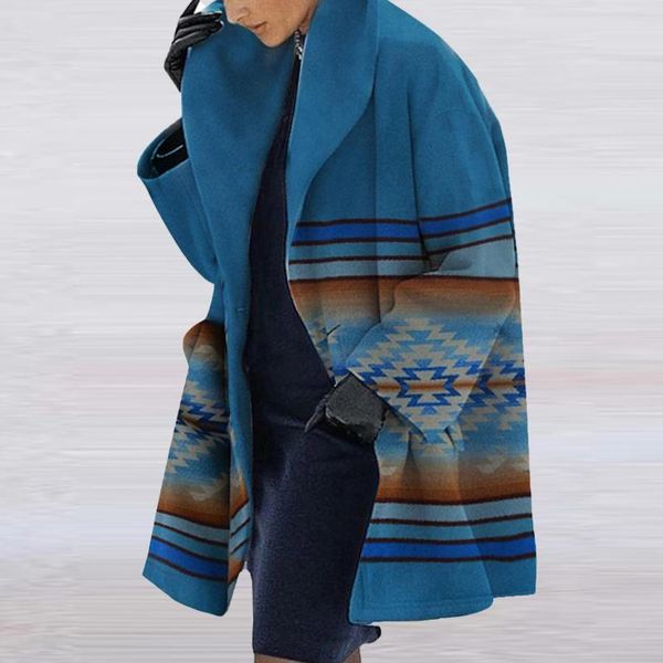 women's wool & blends fashion windbreaker winter oversized womens casual retro printed long sleeves lapel loose jacket coat button over, Black
women's wool & blends fashion windbreaker winter oversized womens casual retro printed long sleeves lapel loose jacket coat button over, Black