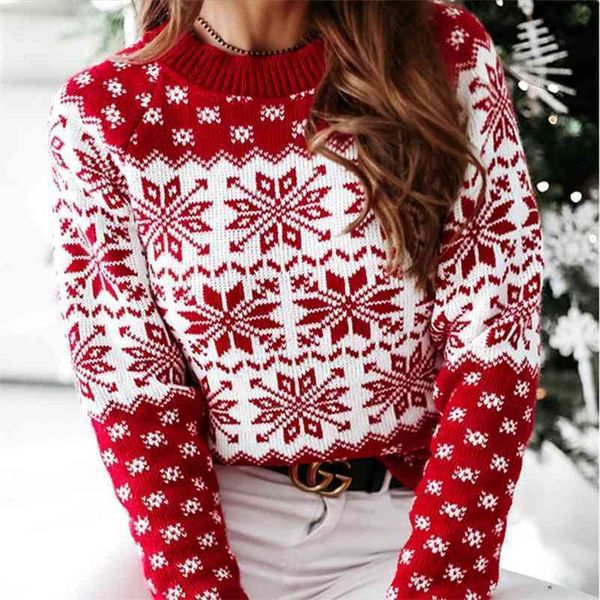 paris girl christmas sweater women kerst snowflake print ladies jumper knitted loose pullover long-sleeved o-neck 210524, White;black
paris girl christmas sweater women kerst snowflake print ladies jumper knitted loose pullover long-sleeved o-neck 210524, White;black