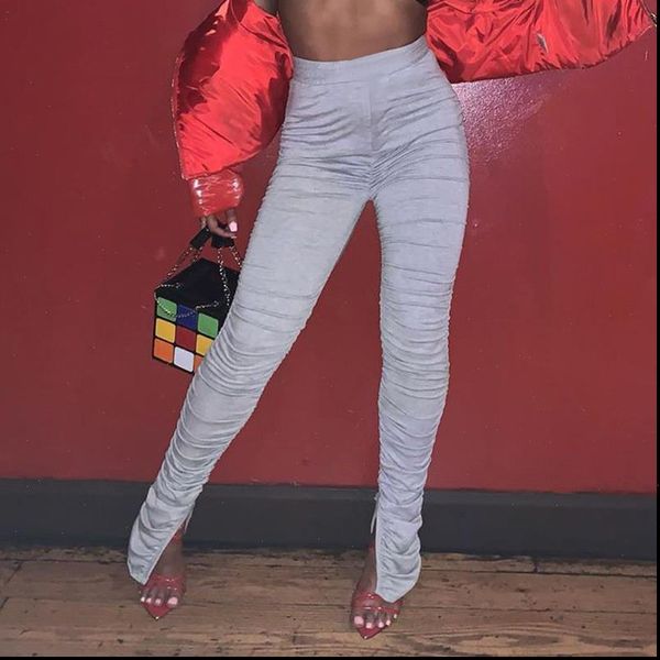 stacked leggings women elastic hight solid joggers sweatpants ruched fashion split streetwear high waist casual outfits, Black
stacked leggings women elastic hight solid joggers sweatpants ruched fashion split streetwear high waist casual outfits, Black