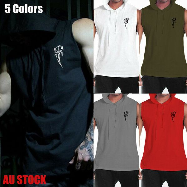 us men fashion gym clothing bodybuilding hoodie tank muscle hooded shirt, Black;blue
us men fashion gym clothing bodybuilding hoodie tank muscle hooded shirt, Black;blue
