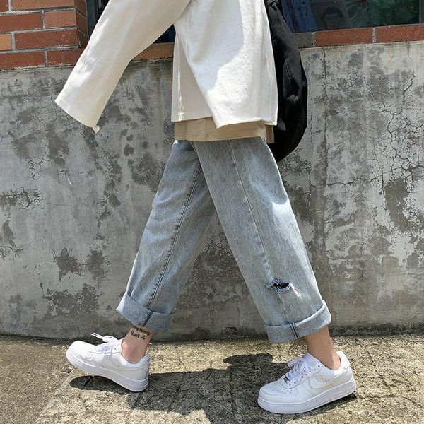 women's jeans woman pants spring loose straight cropped casual handsome long pantalones vaqueros mujer, Blue
women's jeans woman pants spring loose straight cropped casual handsome long pantalones vaqueros mujer, Blue