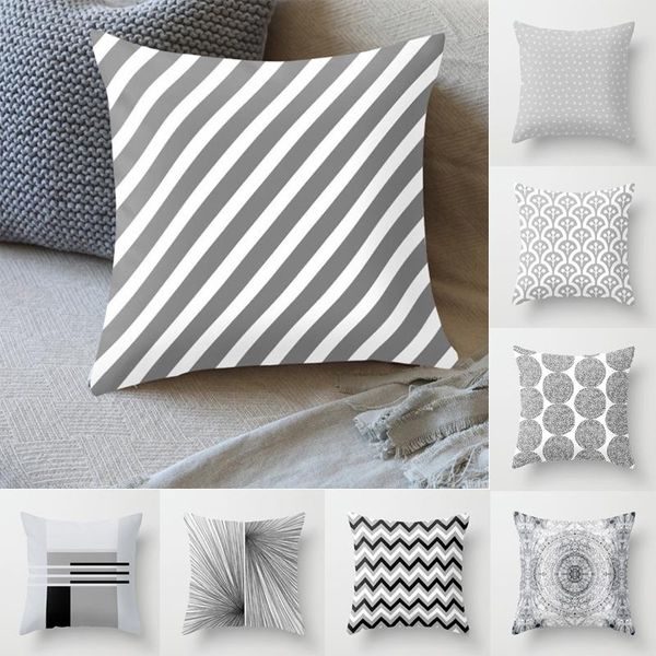 pillow case european style gray geometric polyester pillowcase silver sofa cushion cover
pillow case european style gray geometric polyester pillowcase silver sofa cushion cover