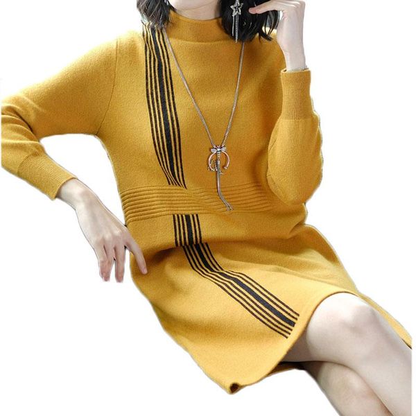 casual dresses autumn women's fashion round collar stripe splicing loose long sleeve wool knitting dress knitwear vestido, Black;gray
casual dresses autumn women's fashion round collar stripe splicing loose long sleeve wool knitting dress knitwear vestido, Black;gray
