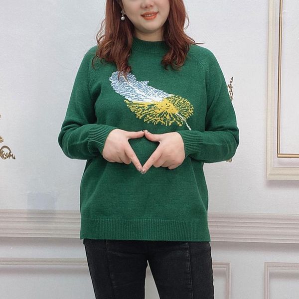 oversize women sweater basic jumper autumn/winter feather jacquard pullover knitted undershirt fashion casual loose 2021 women's sweat, White;black
oversize women sweater basic jumper autumn/winter feather jacquard pullover knitted undershirt fashion casual loose 2021 women's sweat, White;black