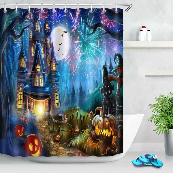 shower curtains halloween moon pumpkin castle firework fabric curtain set bathroom decor
shower curtains halloween moon pumpkin castle firework fabric curtain set bathroom decor