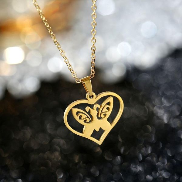 pendant necklaces fashion choker necklace lovely golden jewelry stainless steel butterfly women summer holiday romantic gift, Silver
pendant necklaces fashion choker necklace lovely golden jewelry stainless steel butterfly women summer holiday romantic gift, Silver