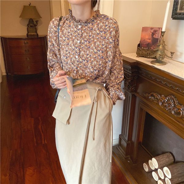 2021 new primavera novo vintage chiffon blusa impresso coria design sentido nicho moda camisa feminina 181z, Black
2021 new primavera novo vintage chiffon blusa impresso coria design sentido nicho moda camisa feminina 181z, Black