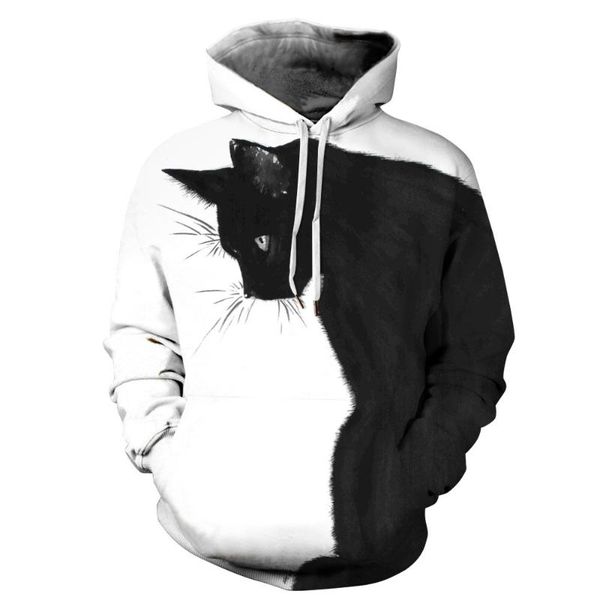 men's hoodies & sweatshirts and women's long-sleeved sweatshirts, interesting cat print jackets for men women, super dalian, Black
men's hoodies & sweatshirts and women's long-sleeved sweatshirts, interesting cat print jackets for men women, super dalian, Black