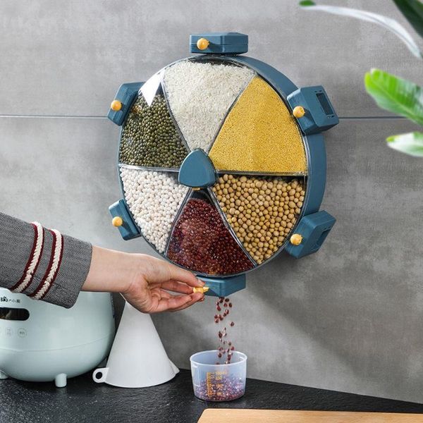 storage bottles & jars 8.5l rotate wall mounted containers cereals dry rice dispenser holder plastic divided cells kitchen organizer
storage bottles & jars 8.5l rotate wall mounted containers cereals dry rice dispenser holder plastic divided cells kitchen organizer