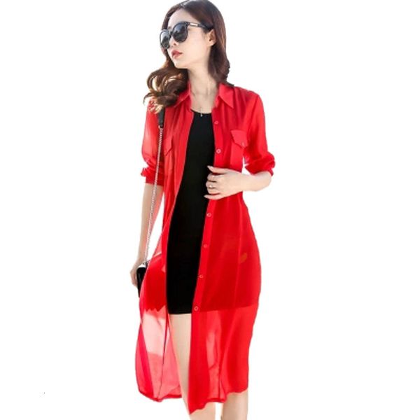 women's knits & tees black red long green cardigan female sleeve summer streetwear casual blouse chiffon pz1356 qy5j, White
women's knits & tees black red long green cardigan female sleeve summer streetwear casual blouse chiffon pz1356 qy5j, White