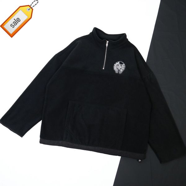 sweater 21fw crowe semi zipper ch horseshoe embroidery fleece stand collar jacket couple, Black
sweater 21fw crowe semi zipper ch horseshoe embroidery fleece stand collar jacket couple, Black