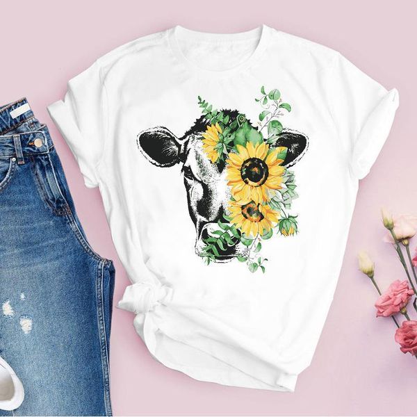 women graphic bull heifer summer autumn skull floral flower cute printed lady tees clothing female t shirt womens t-shirt, White
women graphic bull heifer summer autumn skull floral flower cute printed lady tees clothing female t shirt womens t-shirt, White
