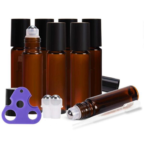 storage bottles & jars 8pcs 10ml amber essential oil roller bottle glass roll on with stainless steel balls empty vials
storage bottles & jars 8pcs 10ml amber essential oil roller bottle glass roll on with stainless steel balls empty vials