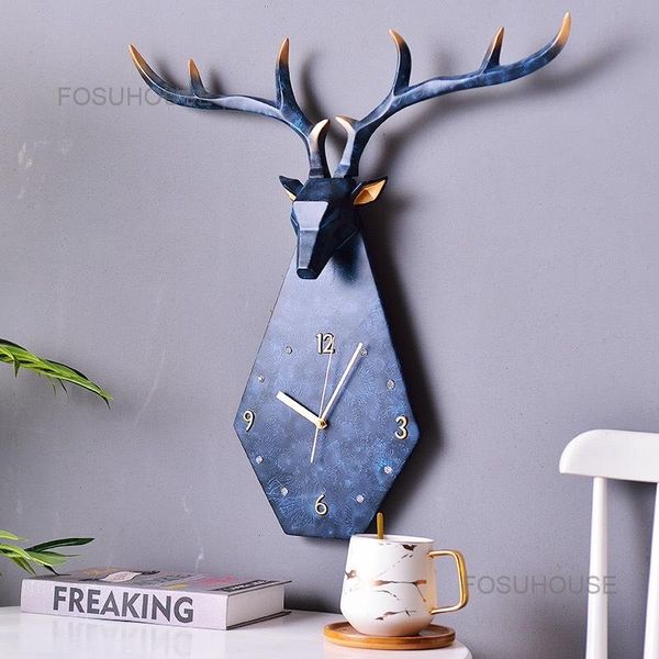 wall clocks nordic deer hanging ornaments living room home clock indoor study modern simple decoration
wall clocks nordic deer hanging ornaments living room home clock indoor study modern simple decoration