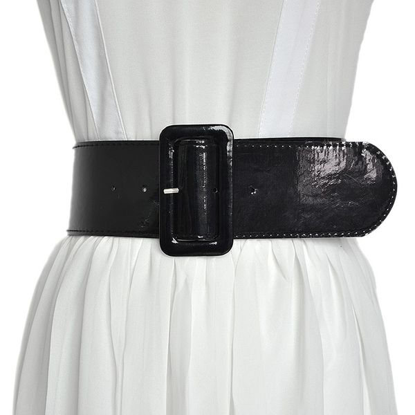 new fashion women's wide belt women's pin buckle imitation leather small waist cover, Black;brown
new fashion women's wide belt women's pin buckle imitation leather small waist cover, Black;brown