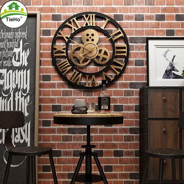 wall clocks industrial style clock decorative retro watchesliving room decoration home el art decor 40x40cm
wall clocks industrial style clock decorative retro watchesliving room decoration home el art decor 40x40cm
