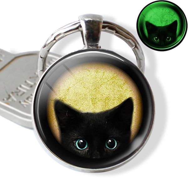 keychains halloween luminous cat keychain keyring glowing in the dark with pumpkin art picture glass key chain keyholder gifts, Silver
keychains halloween luminous cat keychain keyring glowing in the dark with pumpkin art picture glass key chain keyholder gifts, Silver