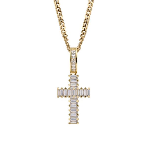 pendant necklaces fashion one piece mini baguette cross necklace for women men cubic zircon men's hip hop rock jewelry, Silver
pendant necklaces fashion one piece mini baguette cross necklace for women men cubic zircon men's hip hop rock jewelry, Silver