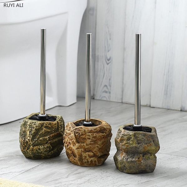 toilet brushes & holders bathroom accessories retro stone shape ceramic brush holder set cleaning long handle wc
toilet brushes & holders bathroom accessories retro stone shape ceramic brush holder set cleaning long handle wc