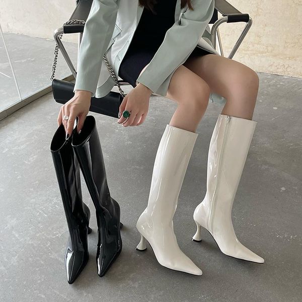 boots women's high ladies winter rubber shoes for women 2021 female pointed toe western modern, Black
boots women's high ladies winter rubber shoes for women 2021 female pointed toe western modern, Black