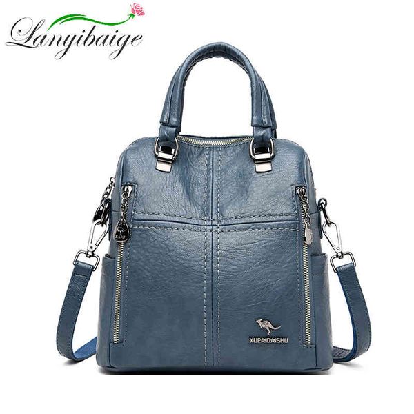 lanyibaige new women backpack multifunction bags designer leather crossbody bag school travel backpacks
lanyibaige new women backpack multifunction bags designer leather crossbody bag school travel backpacks