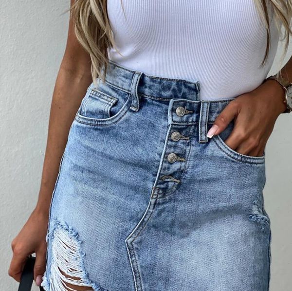 38 women skirts summer casual high waist denim pocket hole button short jeans boho mini party skirts denim skirt, Black
38 women skirts summer casual high waist denim pocket hole button short jeans boho mini party skirts denim skirt, Black