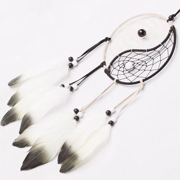 decorative objects & figurines dream catcher hand-woven crafts with white black feather pendant for home wall decorations car hanged adorn
decorative objects & figurines dream catcher hand-woven crafts with white black feather pendant for home wall decorations car hanged adorn