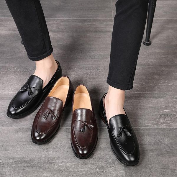 formal shoes men leather office shoes men classic dress loafers luxury business male elegant, Black
formal shoes men leather office shoes men classic dress loafers luxury business male elegant, Black