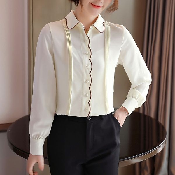 female chiffon shirt with long sleeve casual solid color of women and blouses 15gl, Black
female chiffon shirt with long sleeve casual solid color of women and blouses 15gl, Black
